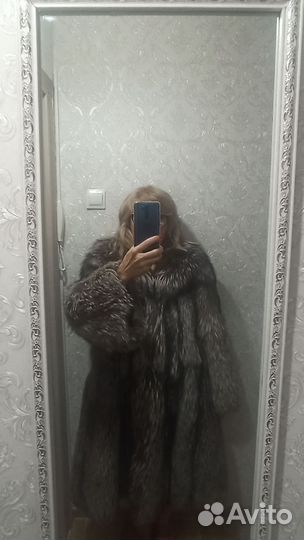 Шуба женская чернобурка 12 цельных шкур