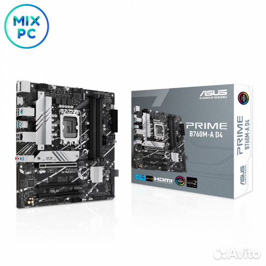 Материнская плата LGA1700 asus prime B760M-A D4