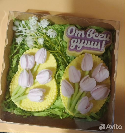 Наборы из мыла ручной работы на 8 марта