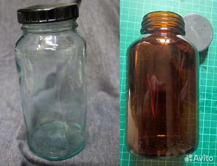 Банка советская стеклянная ретро