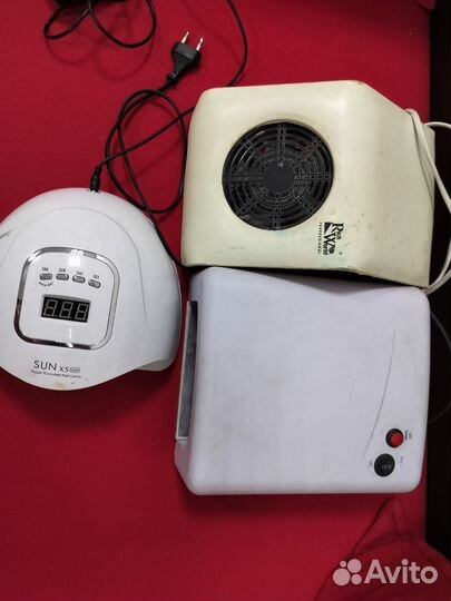 Лампы и пылесос для ногтей