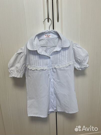 Рубашка школьная 134