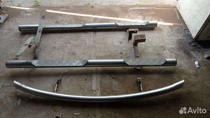 Защита бампера, пороги hyundai santa fe