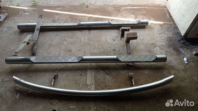 Защита бампера, пороги hyundai santa fe