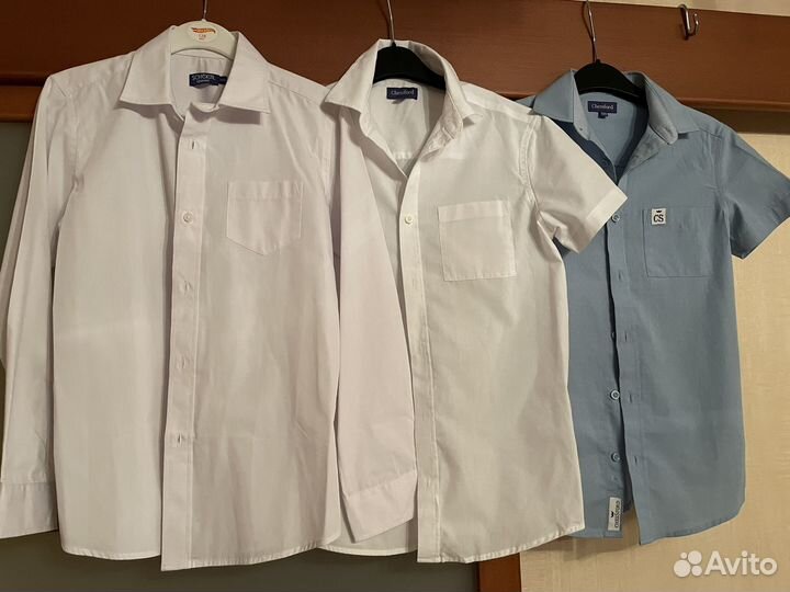 Рубашки школьные 134