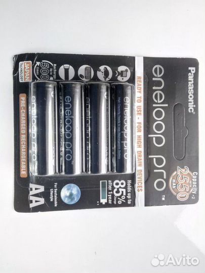 Аккумулятор Panasonic AA 2550 мАч,Eneloop pro