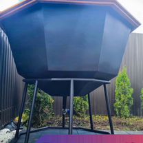 Банный чан с печью