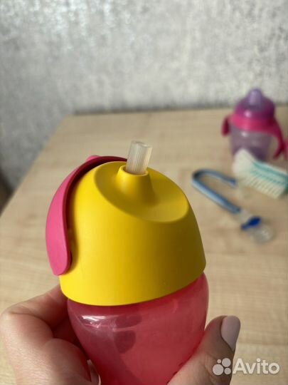 Детские поильники пакетом avent chicco