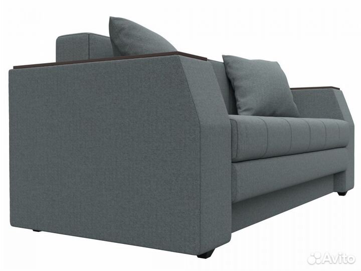 Диван прямой Атлант мини, рогожка, амур серый