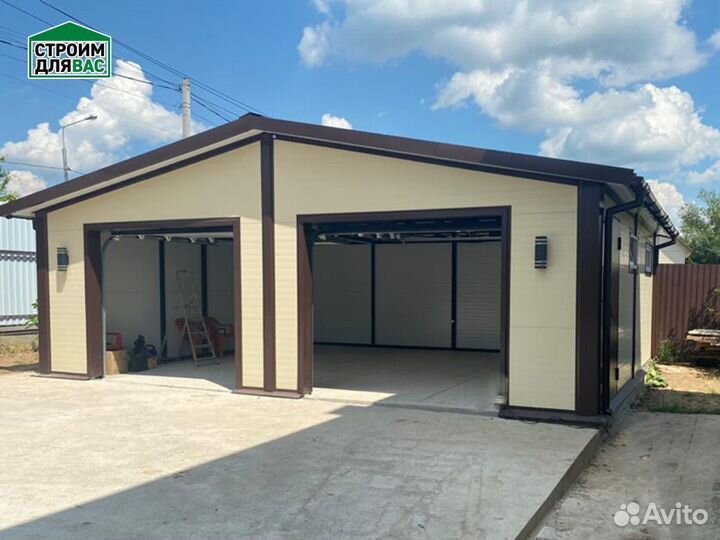 Гараж из сендвич панелей