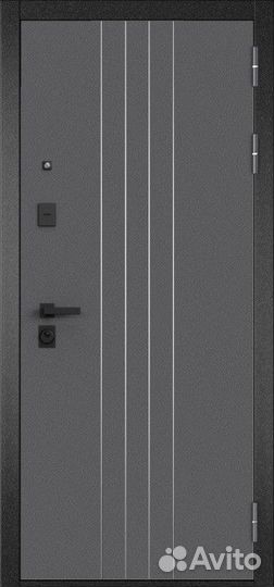 Железная дверь с зеркалом