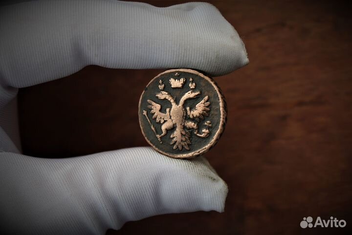 Деньга 1737 г.г. правление Анны Иоанновны в Твери