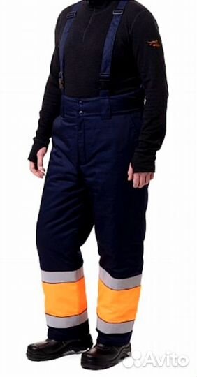 Штаны, зимние, сигнальные 