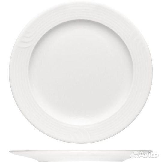 Тарелка мелкая «Карат»; фарфор