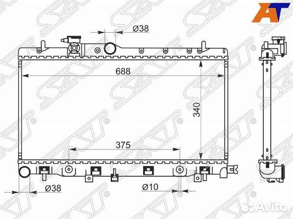 Радиатор subaru outback