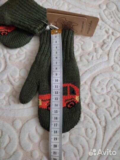 Новое шапка nels на ог 50 +варежки