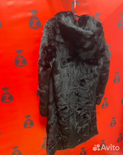 Шуба с капюшоном норковая (50738)