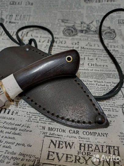 Шейный нож, мини нож х12мф/граб