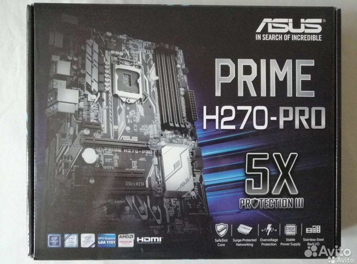 Материнская плата asus h270pro
