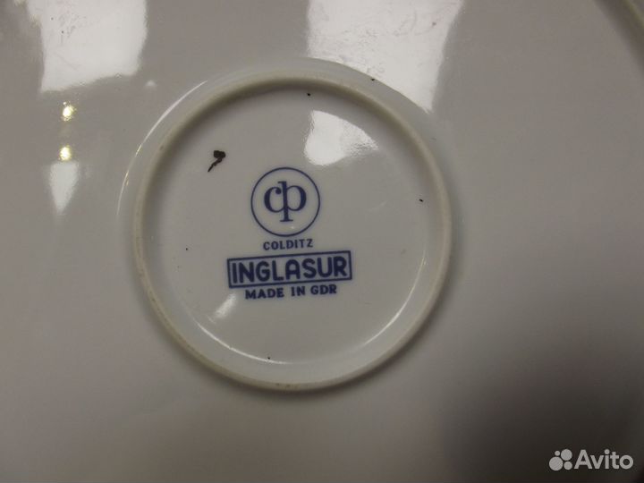 Тарелка гдр большая фарфор