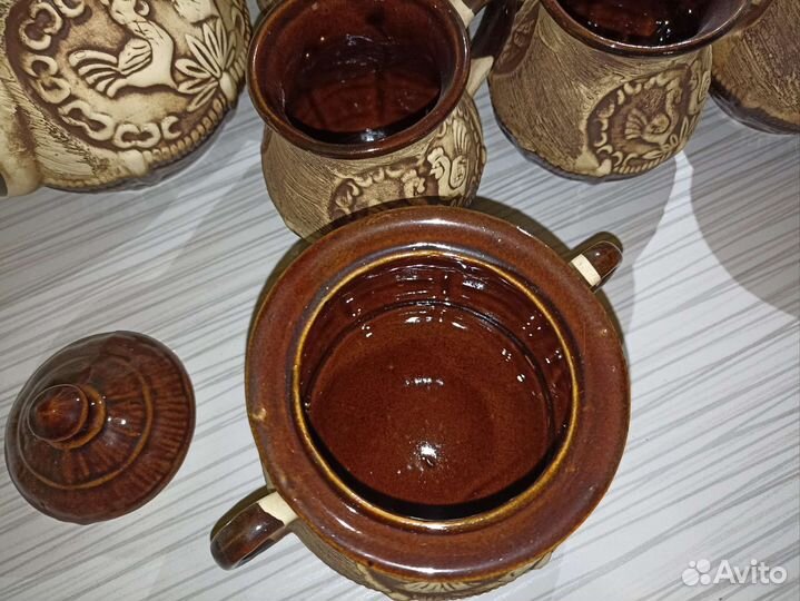 Чайный сервиз из глины