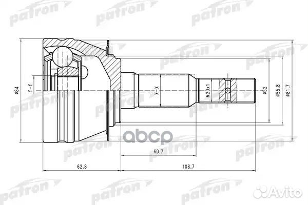 Шрус наружн к-кт 33x52x29 daewoo: Lanos/Nubira