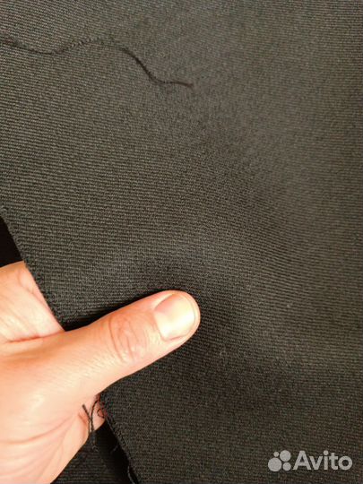 Отрез черной шерсти СССР в диагональ