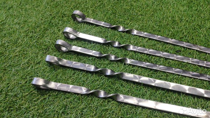 Шампур из нержавеющей стали 40см. Толщина стали 3м