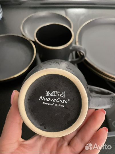 Кружка 2 шт, тарелка 4 шт