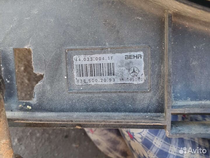 Вентилятор радиатора Мерседес Вито 638