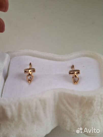 Серьги золотые для девочки
