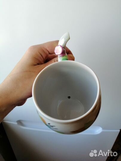 Кружка поильник редкая фарфор Дулево