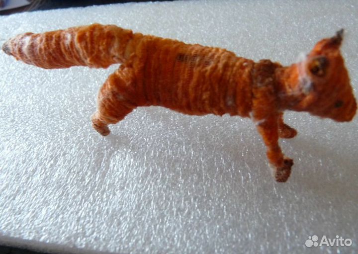 Антикварная игрушка лиса СССР артель