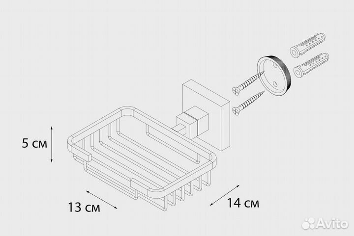 Мыльница настенная Fixsen Metra FX-11109 Хром