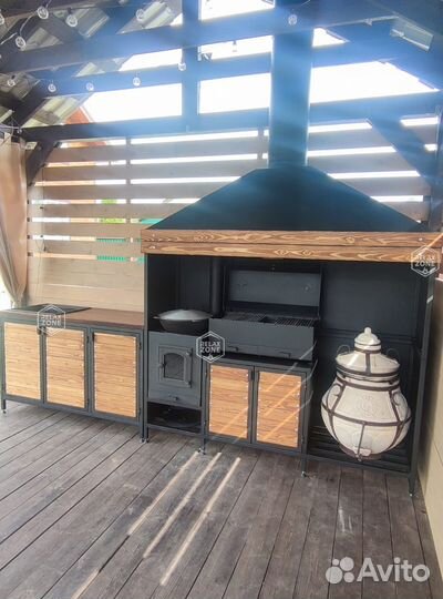 Мангальный комплекс, мангал, казан, гриль, печь