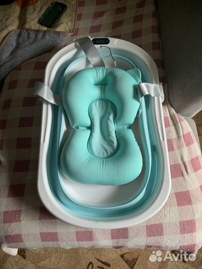 Ванночка для купания складная с матрасиком