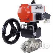 Кран шаровой DN.ru BV3232P(2pc) -FP-T-ISO-H Ду50 Ру63, внутренняя резьба, полнопроходной, нержавеюща