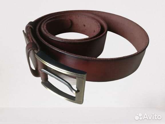 Мужской кожаный ремень ручной работы