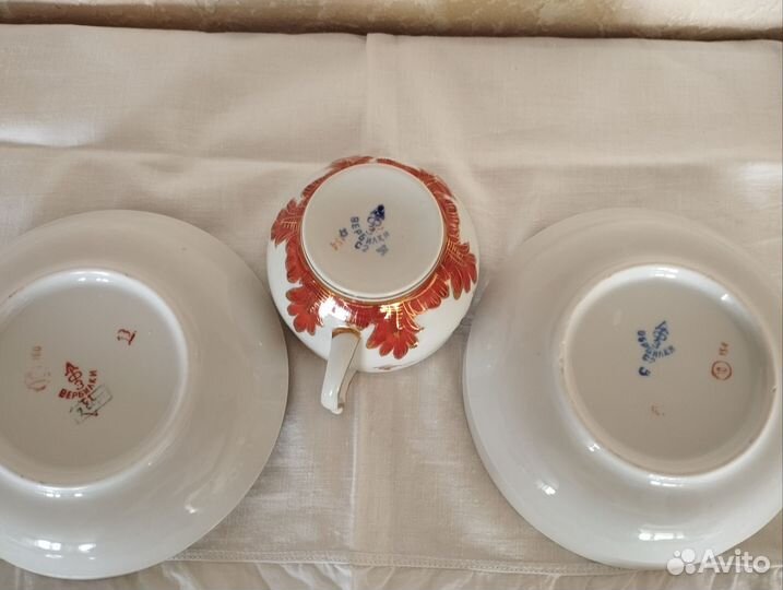 Сервиз чайный СССР Барбарисы Вербилки