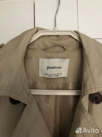 Плащ тренч stradivarius