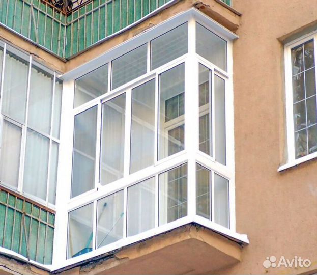 Остекление балконов и лоджий под ключ H2454