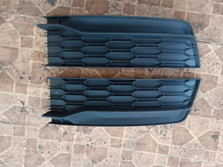 Заглушки противотуманных фар шкода рапид