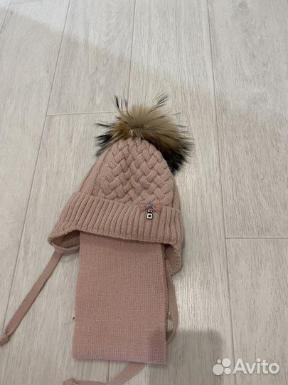 Комплект шапка, шарф