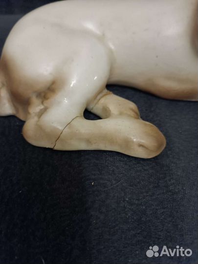 Фарфоровая статуэтка спаниеля СССР