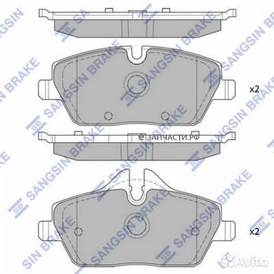 Sangsin brake SP2245 Колодки торм.пер