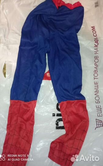 Новогодний костюм детский человек паук