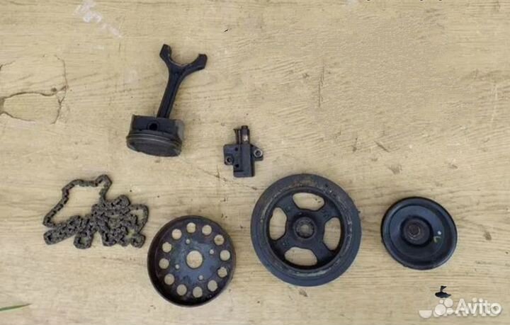 Kia Rio 3 детали двс шкив, ролик, поршень