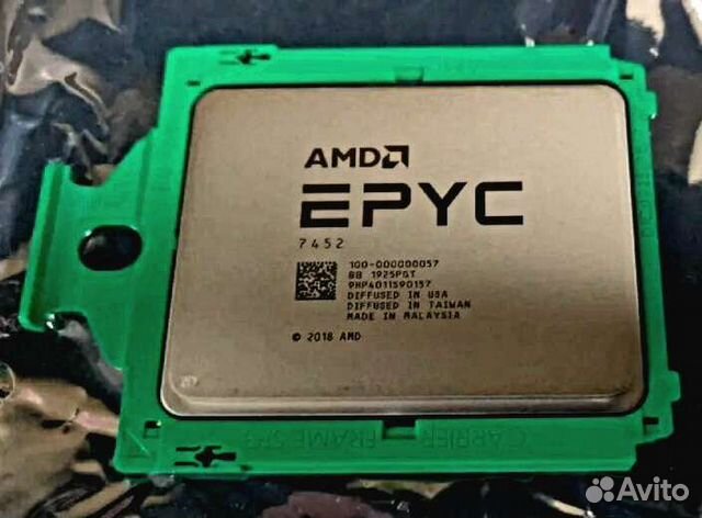 AMD epyc 7452 32 ядра 2.3-3.35Ghz 128mb 155w