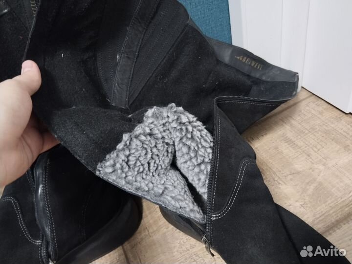 Сапоги женские зимние belwest 38р замша бу