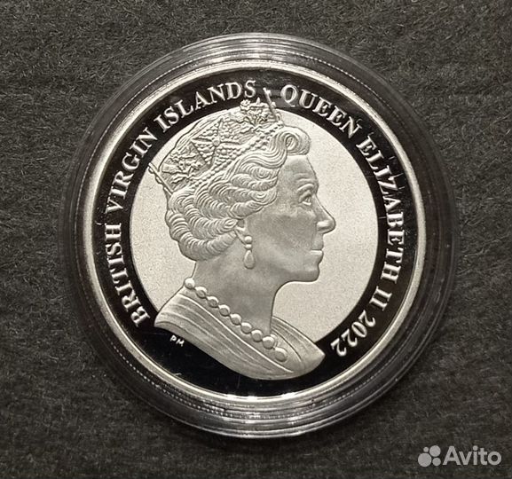 Вирджинские о-ва 2022 Парусник Санта Мария Серебро